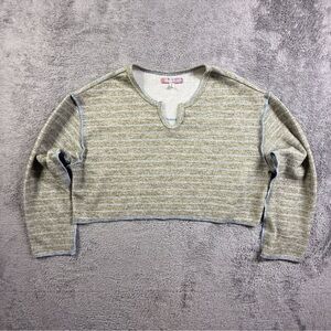 Sweet Urban Outfitters Earthtones Striped Cropped Knit Top